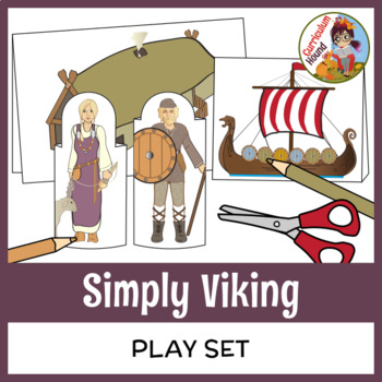 Preview of Simply Viking Play Set - Craft, Paper Dolls, Diorama
