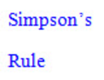 Preview of Simpson's rule example