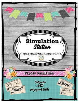 Preview of Simulation Station-Payday Budgeting-Economics Activity