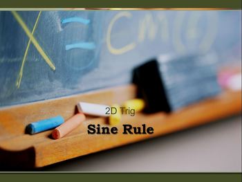Preview of Sine Rule - proof