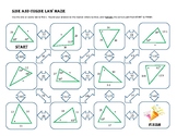 Sine and Cosine Law Maze Worksheet