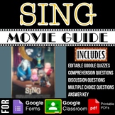 Sing (2016) Movie Guide Discussion Questions Google Forms 