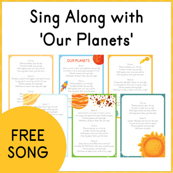 Preview of Sing Along with 'Our Planets': A Free Song for Elementary Students