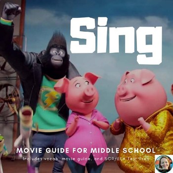 Preview of Sing Movie Guide-Common Core Aligned for Middle School