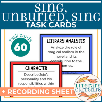 Preview of Sing, Unburied, Sing | Ward | Analytical Task Cards | AP Lit HS ELA