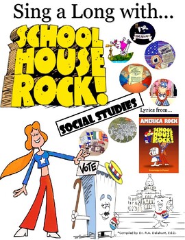Sing-a-Long Booklet of the Lyrics to Schoolhouse Rocks America | TPT