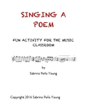 Sing a Poem Musical Activity Lesson Plan