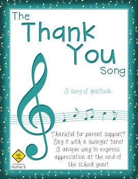 Sing A Swingin Thank You Song For Parents Sheet Music Mp3 Tpt