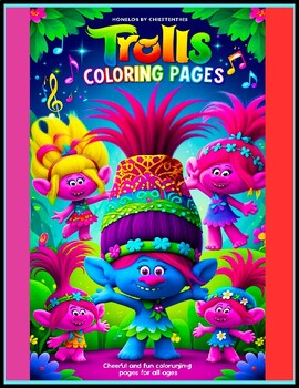 Preview of Sing and Shine: Explore Our Trolls Coloring Pages!