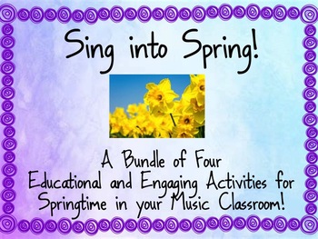 Preview of Sing into Spring!  Super Bundle of Spring Music Activities! (Distance Learning)