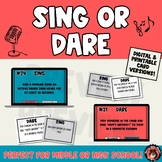 Sing or Dare -A Singing Game for Middle and High School Ch