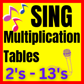 Preview of Sing the Multiplication Tables 2's - 13's