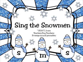 Preview of Sing the Snowmen - Solfege Singing - sol-mi-la edition