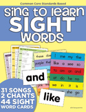 Sing to Learn Sight Word Songs (Music & Lyrics)