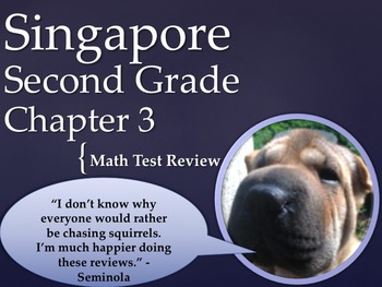 Preview of Singapore 2nd Grade Chapter 3 Math Test Review (5 pages)