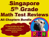 Singapore 5th Grade Math Test Reviews Bundle
