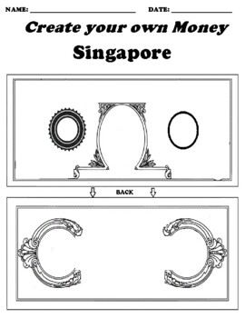 singapore create your own money worksheet word search tpt