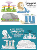 Singapore Landmark Clipart - Singapore Building Clip Art Bundle