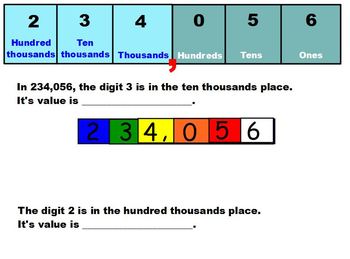 Preview of Singapore Math 5th Grade:  5A Unit 1 Whole Numbers, Chapter 1 Place Values