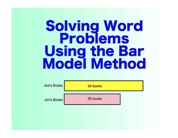 Preview of Singapore Math: A SmartBoard Intro to the Bar Model - 3rd - 5th Grade