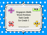 Singapore Math Word Problem Task Cards for Grade 1