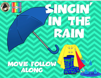 Preview of Singin' in the Rain movie follow along sheet