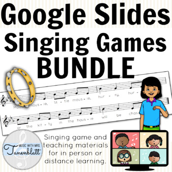 Preview of Singing Games for Google Slides BUNDLE