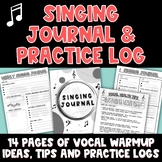 Singing Journal Practice Log and Vocal Warmup Guide - Grea