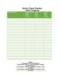 Singing Tracker-Rubric Included