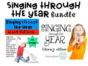 Preview of Singing through the Year (Math and Literacy) bundle