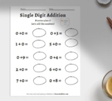 Single Digit Addition 10 Page Packet (plus 0 to plus 9)