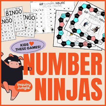 Preview of Single Digit Addition Game Bundle • Number Ninjas!