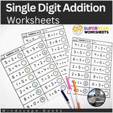 Single Digit Addition & Subtraction, Worksheets t Bundle