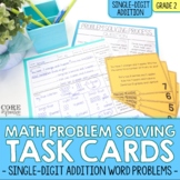 2nd Grade Single Digit Addition Math Word Problem Task Car