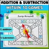 Single Digit Addition & Subtraction Within 10 Math Center 