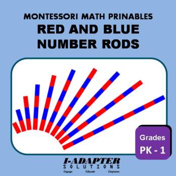 Preview of Montessori Number Rods | 1-10 | Addition | Subtraction | 25+ Activities