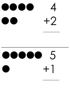 Preview of Single Digit Addition with Dots