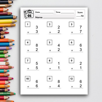 Single Digit Division Worksheets Grade Learn To Divide Digits