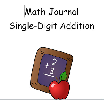 Preview of Single-Digit Math Addition Journal