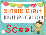 Single Digit Multiplication Scoot Game (30 Cards)