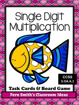 Preview of Single Digit Multiplication Task Cards
