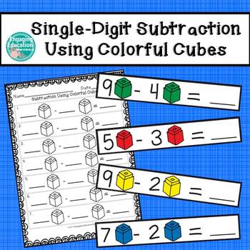 Single-Digit Subtraction Using Colorful Cubes by Engaging Education
