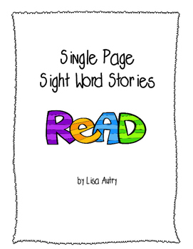 Preview of Sight Word Stories (single page)