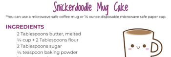 Preview of Single Serve Snickerdoodle Mug Cake Lab