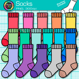 Single Sock Clipart: 17 Colorful Rainbow Clothing Clip Art