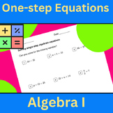 Single-Step Algebraic Equations: Homework and Classroom As