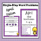 Single Step Word Problems All Operations (April Edition)