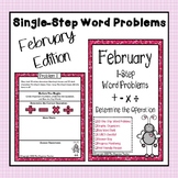 Single Step Word Problems All Operations (February Edition)