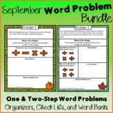 Single Step and Two Step Word Problems BUNDLE All Operatio
