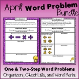 Single Step and Two-Step Word Problems BUNDLE (April Edition)